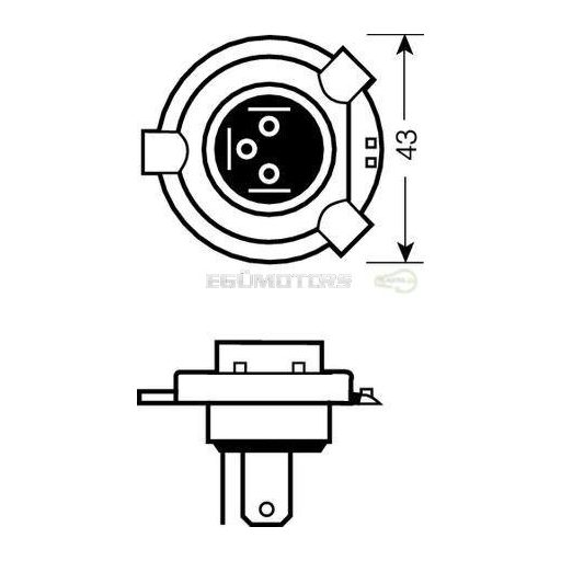 Osram HS1 35/35 Wattos halogén fényszóró izzó