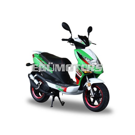 Keeway RY6 első lámpaidom, Zöld/fehér matricás