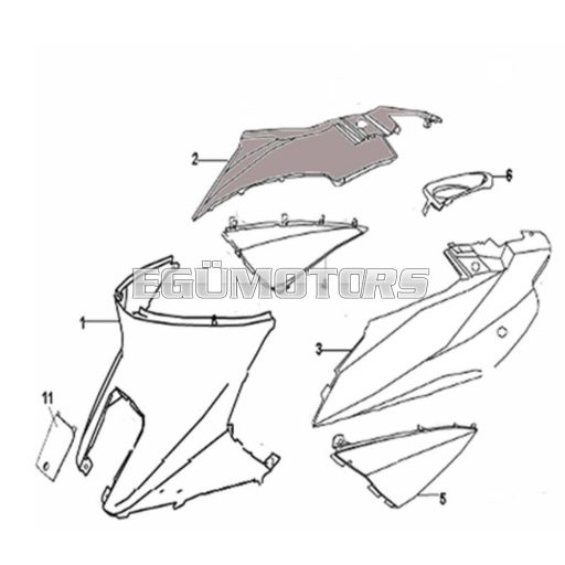 RY6 oldalidom, Jobb, Fehér, Matricás