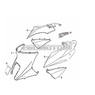 Keeway RY6 összekötő idom, Ezüst