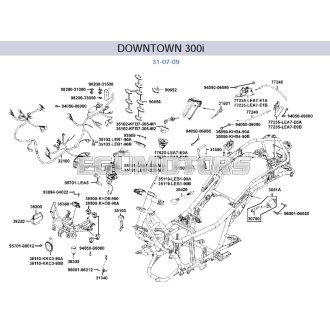 Ülésnyitó bowden Downtown 125-300i