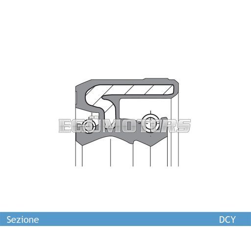 Ariete szimering 31 X 43 X 10.5 DCY