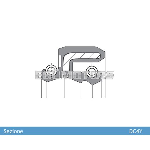 Ariete szimering 33 X 45 X 8/10.5 DC4Y