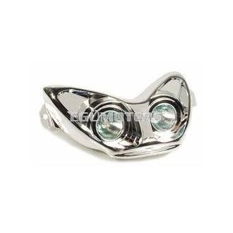 TNT Két optikás első lámpa, Aerox, Króm