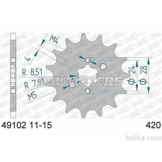 Afam első lánckerék, 49102-11