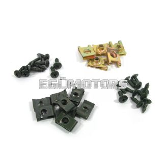 Idomcsavarok és lemezanyák, Többféle