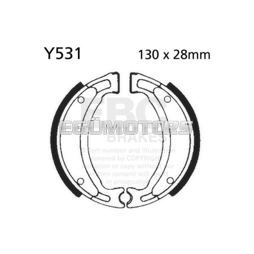 EBC dobfékbetét, 531