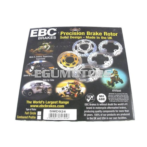 EBC karbonacél féktárcsa, MD924D