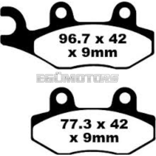 EBC fékbetét, SFA228, Agility Sport