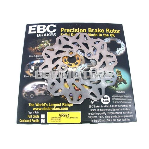 EBC karbonacél féktárcsa, VR974