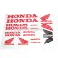 Honda matrica szett piros, 170x250 mm