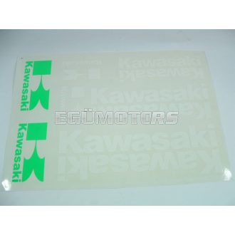 Kawasaki matrica szett fehér, B4