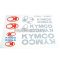 Kymco matrica szett ezüst, B4