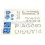 Piaggio matrica szett ezüst, 170x250 mm