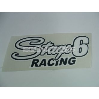 Stage6 Racing matrica, Fehér kontúrral