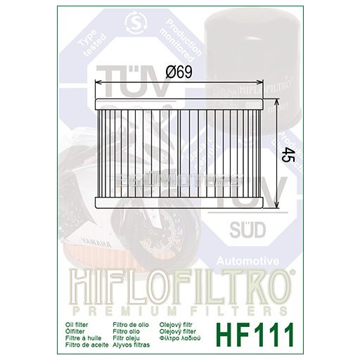 Hiflofiltro olajszűrő, HF111