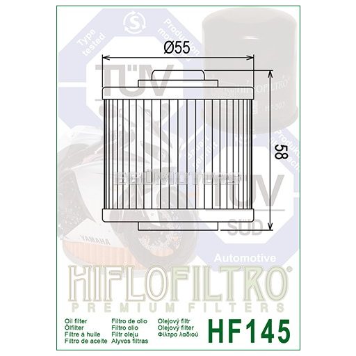 Hiflofiltro olajszűrő, HF145