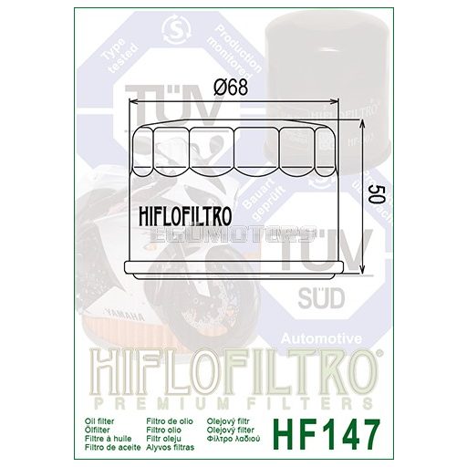Hiflofiltro olajszűrő, HF147