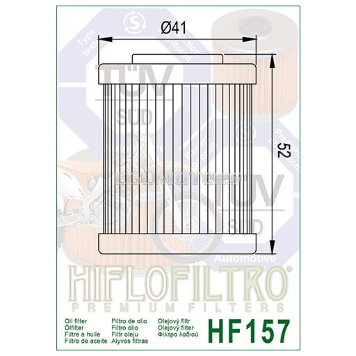 Hiflofiltro olajszűrő, HF157