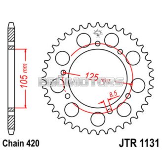 JT hátsó lánckerék, 1131.45