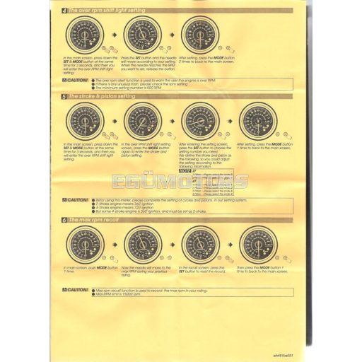 Koso digitális fordulatszámmérő, karbon