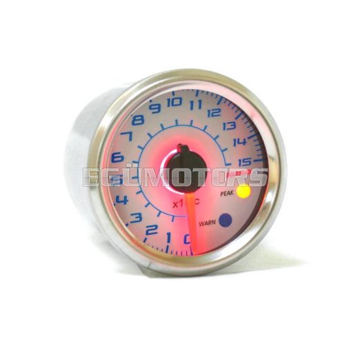 Koso kerek hőmérő, Fehér lappal