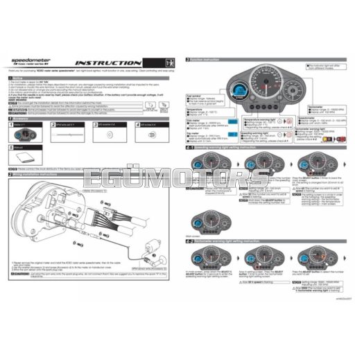 Koso GP Style SR műszerfal