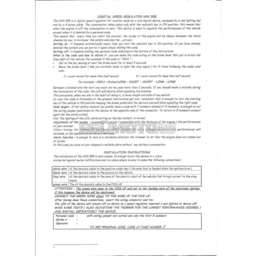 Bettella fordulatszám korlátozó