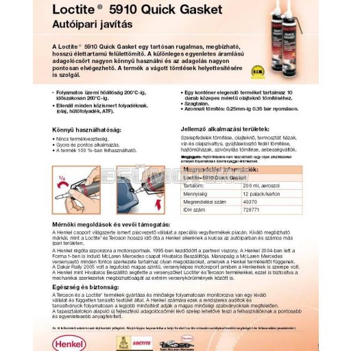Loctite olajteknő tömítő paszta