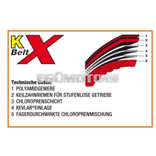 Malossi X Kevlar ékszíj SUZUKI BURGMAN 400