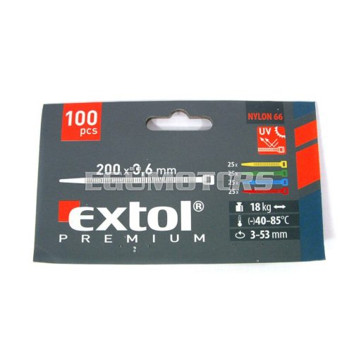 Színes kábelkötegelő szett 200x3,6mm