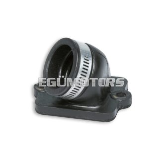   NBR Tilted intake manifold Ø 26-30 L.31,5 for Piaggio - Gilera 2T 50 cc engines