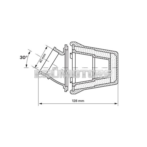 Malossi RED FILTER E5 41 PHVB with CHROMED CAP