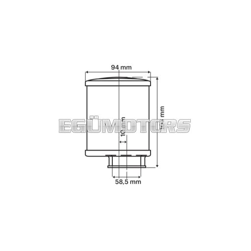 Malossi RED FILTER E13 60 straight PHBG 15-21-PHBL 20-26 threaded