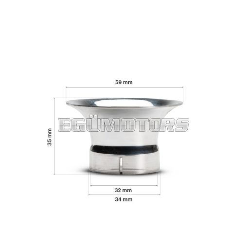 Malossi AIR HORN 32x33 WITHOUT NET