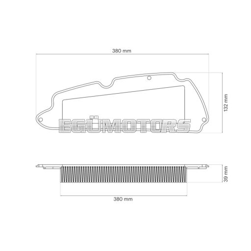 Malossi W BOX MHR légszűrőbetét, SH350ie