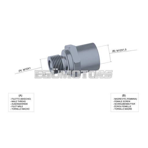 Malossi ADAPTER for TEMPERATURE SENSOR