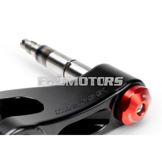 Wheel axle for swing arm