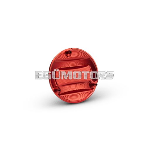 Red rear transmission cover