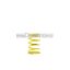 Malossi YELLOW VARIATOR ADJUSTER SPRING ext.52,6x81mm thread 4,3mm 7,2k