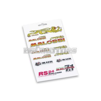Malossi FOLDER of PVC MATCHED STICKERS 13,3x23,3 cm