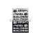 Malossi FOLDER of MALOSSI BLACK and SILVER MINI STICKERS 11,5x16,8 cm