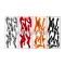 Malossi KIT of stickers URBAN JUNGLE 50 x 23 cm