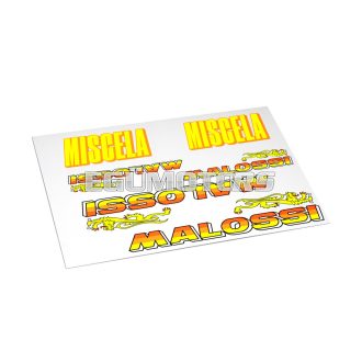   Malossi Fluo PVC vintage stickers folder - dimensions 17x25 cm