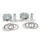 Malossi OVERS. forged PAIR of PISTONS 66,2 pin 15 rect./oil rings 3-for Original c