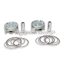Malossi OVERS. forged PAIR of PISTONS 66,2 pin 15 rect./oil rings 3-for Original c