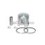 Piston 2T Ø 47 with pin Ø 12 and 2 rectangular rings size C