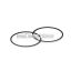Malossi 2 PISTON RINGS 63x1 chro. rectangular KDN5