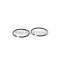 Malossi PISTON RING SET 40x1,5 rectangular N
