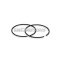 Malossi 2 PISTON RINGS 55,8x1,5 rectangular